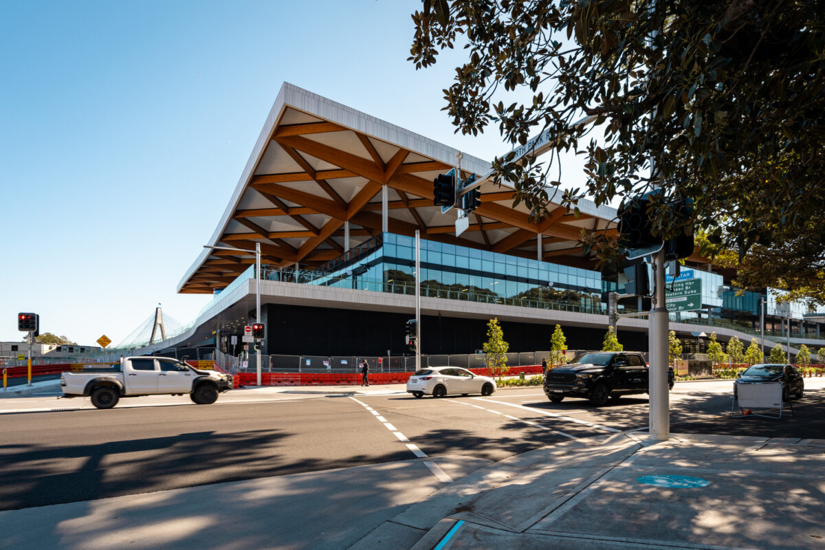 New Sydney Fish Market Street View in Pyrmont Bridge Rd