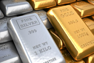 Gold and silver bars
