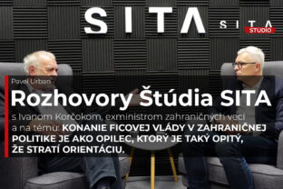 Ivan Korčok počas rozhovoru s Pavelom Urbanom počas nahrávania novej epizódy video podcastu Rozhovory Štúdia SITA.