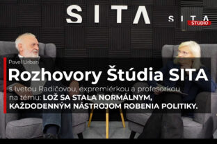 Iveta Radičová, expremiérka a profesorka počas rozhovoru s Pavelom Urbanom v Štúdiu SITA.