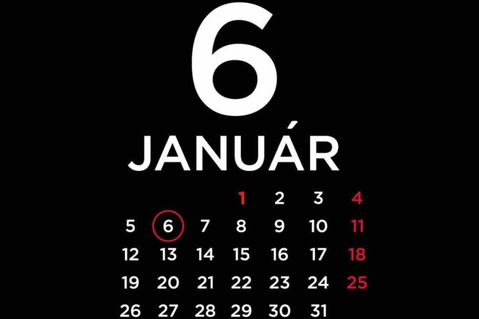 Kalendár, sviatok 6. január 2026