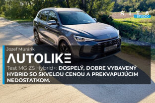 Test MG ZS Hybrid+ v novom diely video podcastu Štúdia SITA - Autolike.