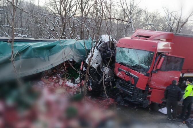 Zrážka kamiónov, Zvolen