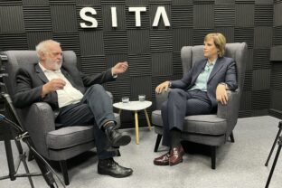 Predsedníčka strany Za ľudí Veronika Remišová počas rozhovoru pre SITA.