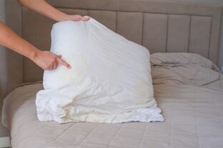 Žltnutie vankúšov