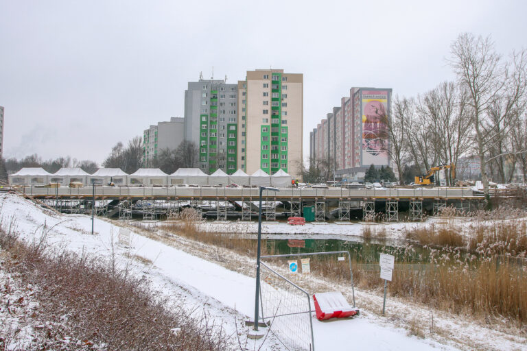 Elektička do Petržalky - stavebné práce