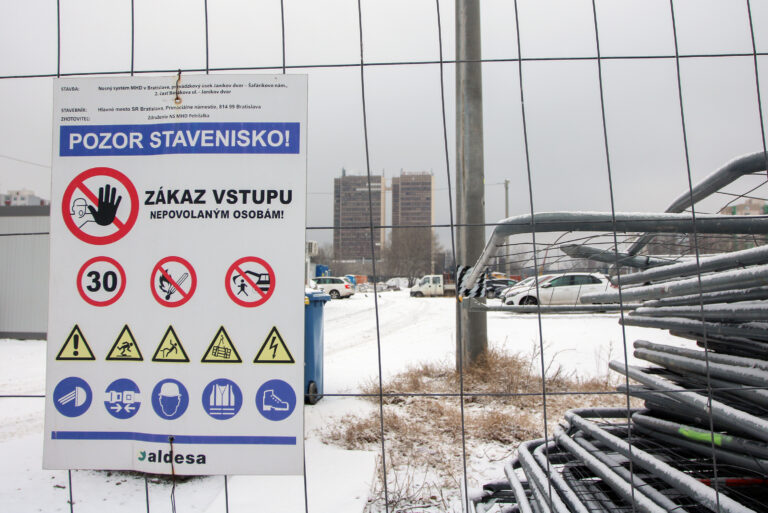 Elektička do Petržalky - stavebné práce
