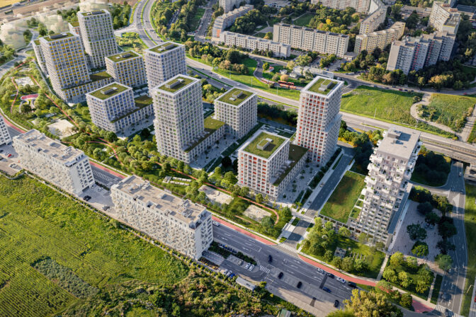 Pokračovanie projektu Slnečnice v Bratislave - Petržalke, A3 + A5
