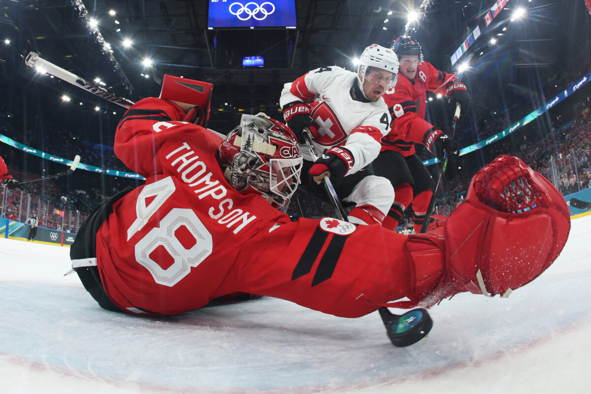 Hokej na olympiáde: Kanada - Švajčiarsko