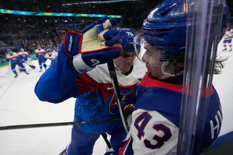 Hokej - semifinále: Slovensko - USA (fotografie)
