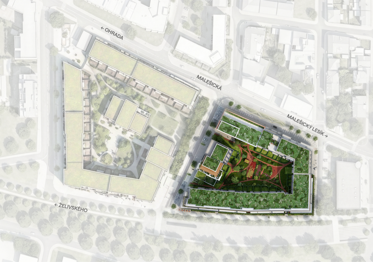 Rezidenčný projekt Yards Žižkov Praha (vizualizácia)