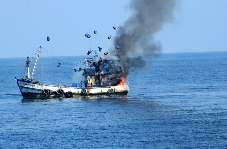 Navy bombed a Thai fishing boat