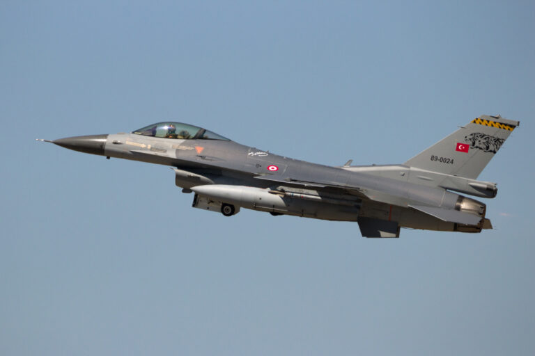 Turkish Air Force F 16 fighter jet