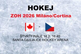 Hokej na olympiáde: štvrťfinále Kanada - Česko