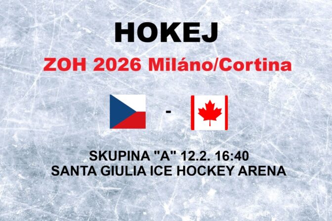 Hokej na olympiáde: Zápas Česko - Kanada