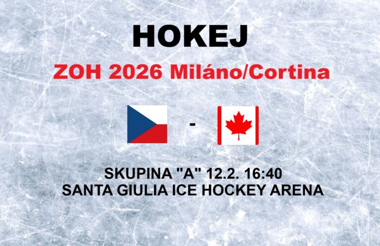 Hokej na olympiáde: Zápas Česko - Kanada
