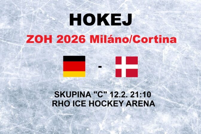 Hokej na olympiáde: Zápas Nemecko Dánsko