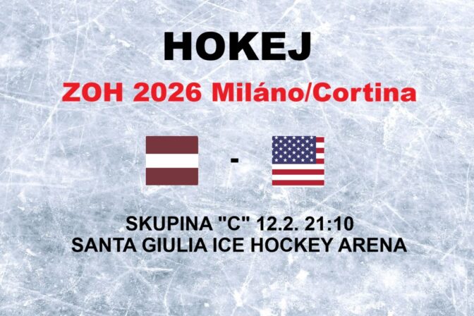 Hokej na olympiáde: Zápas Lotyšsko - USA