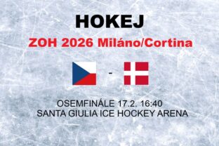 Hokej na olympiáde - výsledok osemfinále Česko - Dánsko