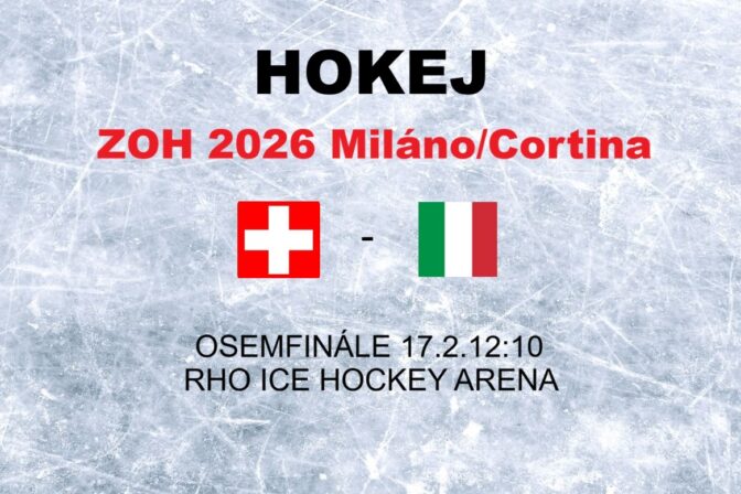 Hokej na olympiáde - výsledok osemfinále Švajčiarsko - Taliansko