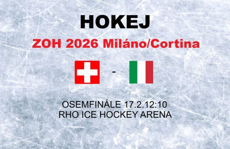 Hokej na olympiáde - výsledok osemfinále Švajčiarsko - Taliansko
