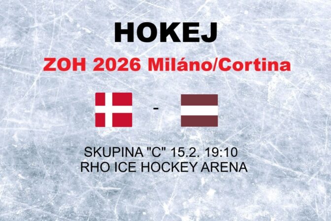 Hokej na olympiáde: Dánsko - Lotyšsko