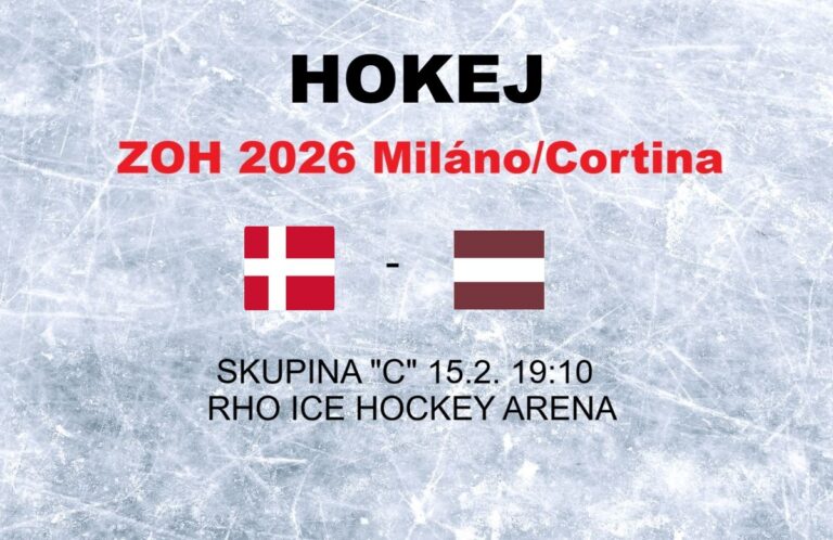 Hokej na olympiáde: Dánsko - Lotyšsko