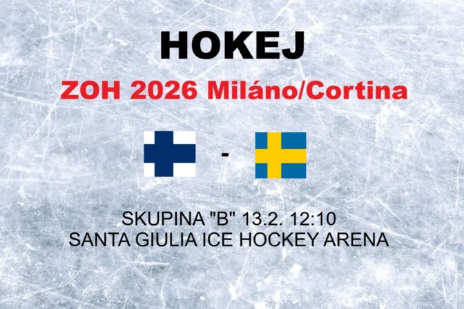 Hokej na olympiáde: Fínsko - Švédsko