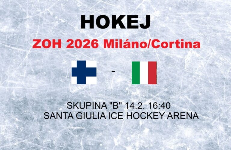 Hokej na olympiáde: Fínsko - Taliansko