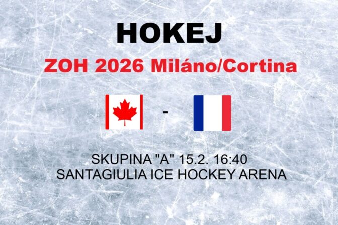 Hokej na olympiáde: Kanada - Francúzsko