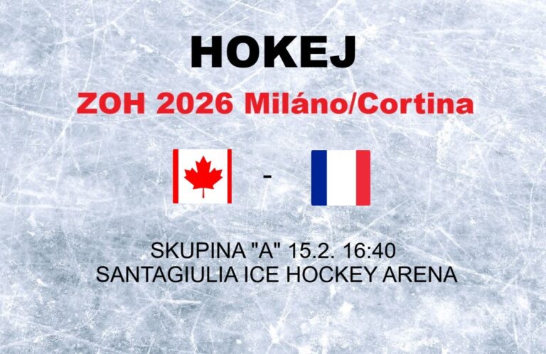 Hokej na olympiáde: Kanada - Francúzsko