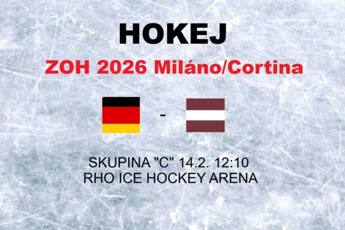 Hokej na olympiáde: Nemecko - Lotyšsko