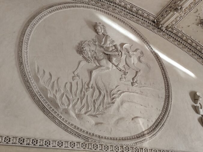 Vzácna štukatérska výzdoba zo 16. storočia.