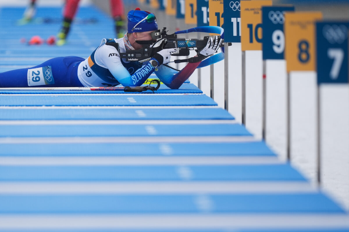 Slovenská biatlonistka Anastasia Kuzminová na zimnej olympiáde 2026