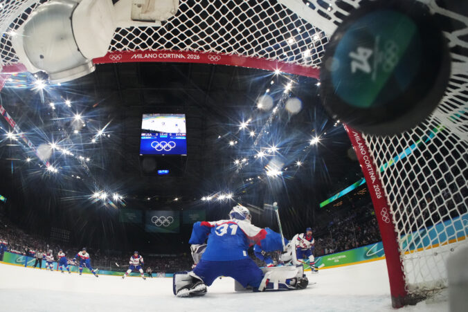 Hokej - semifinále: Slovensko - USA (fotografie)