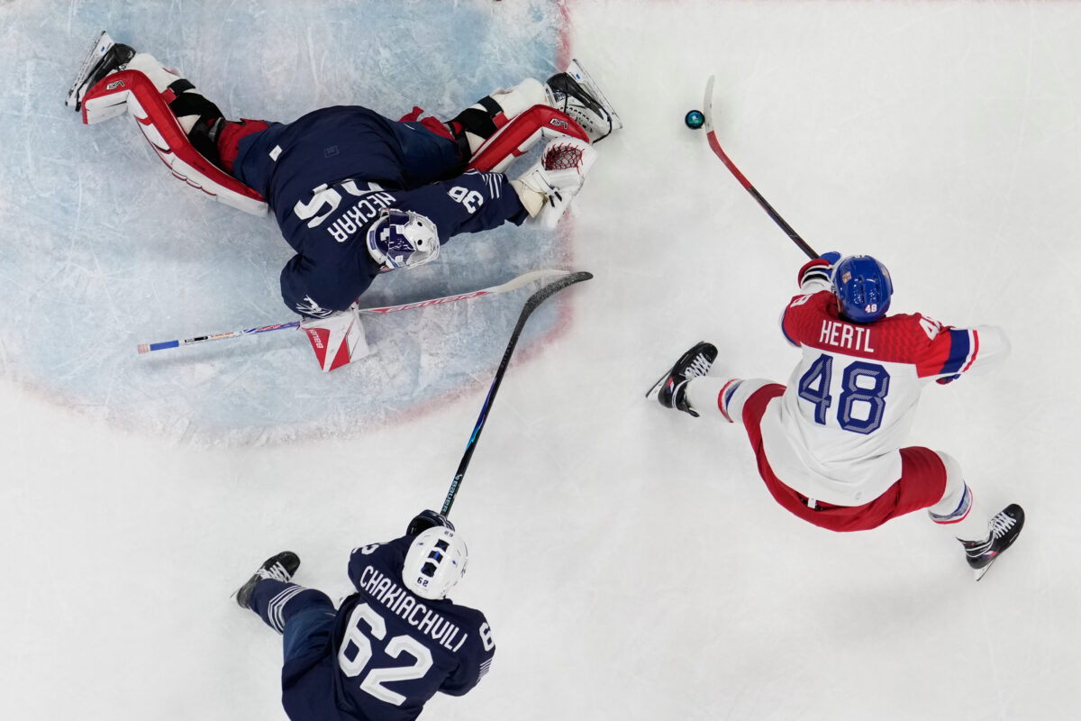 Hokej na olympiáde: Francúzsko - Česko