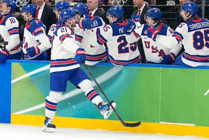 Hokej - semifinále: Slovensko - USA (fotografie)