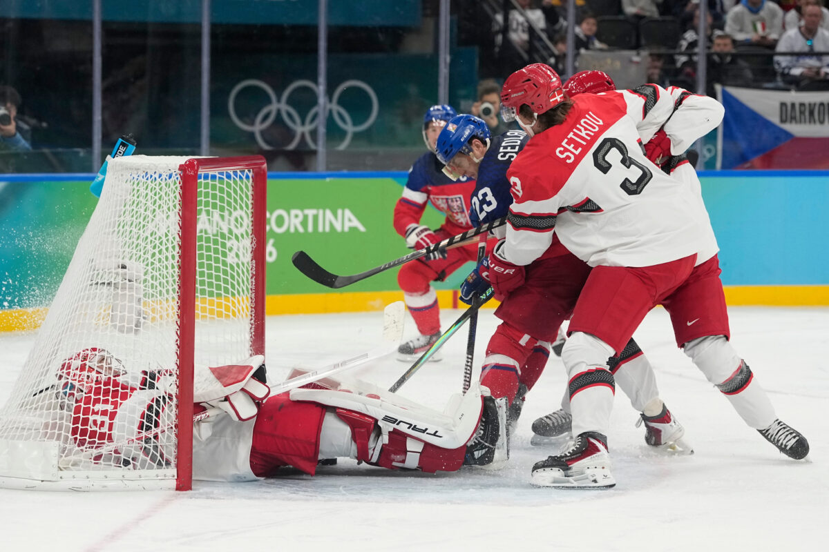 Hokej na olympiáde: zápas osemfinále Česko - Dánsko