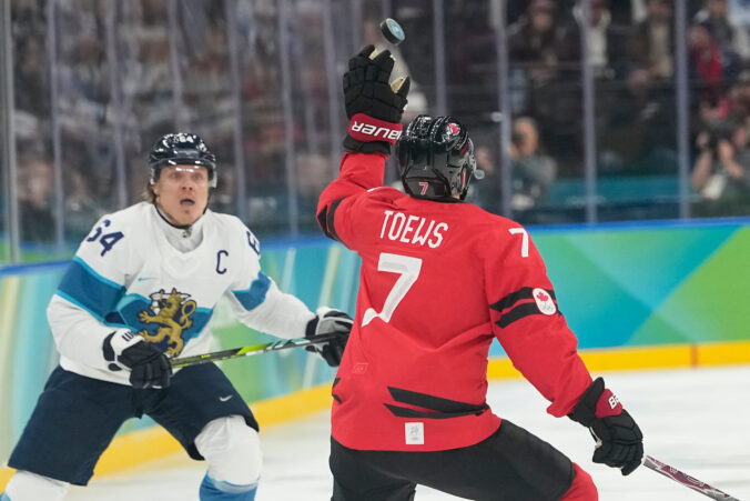 Hokej - semifinále: Kanada - Fínsko (fotografie)