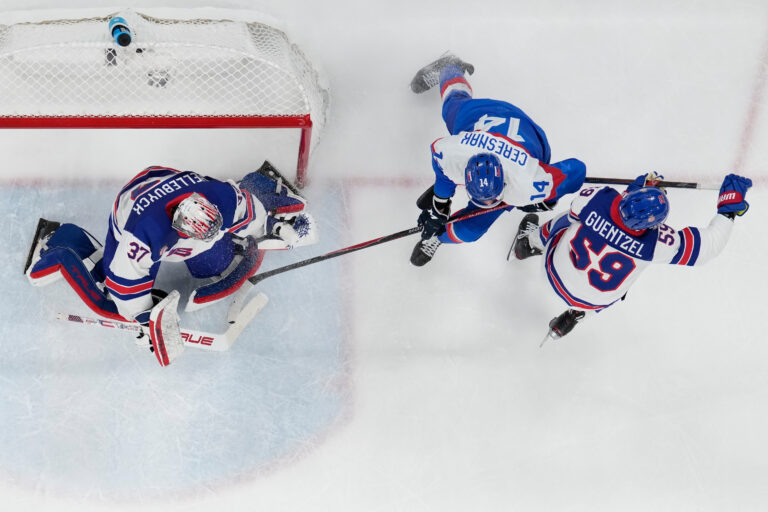 Hokej - semifinále: Slovensko - USA (fotografie)