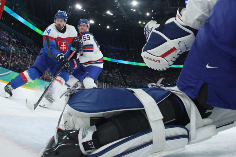 Hokej - semifinále: Slovensko - USA (fotografie)