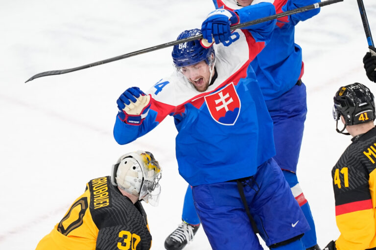 Hokej štvrťfinále Slovensko - Nemecko na olympiáde