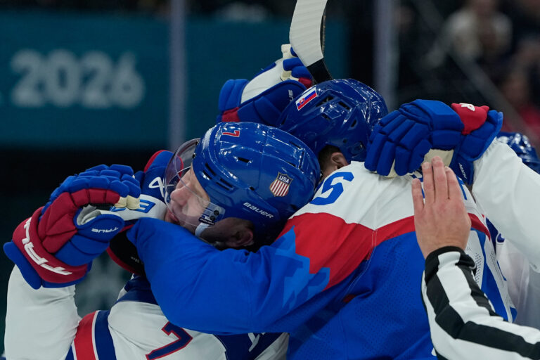 Hokej - semifinále: Slovensko - USA (fotografie)