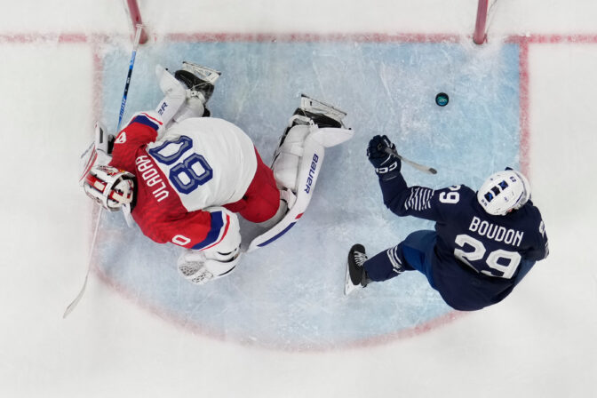 Hokej na olympiáde: Francúzsko - Česko
