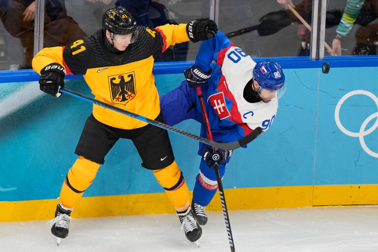 Hokej štvrťfinále Slovensko - Nemecko na olympiáde