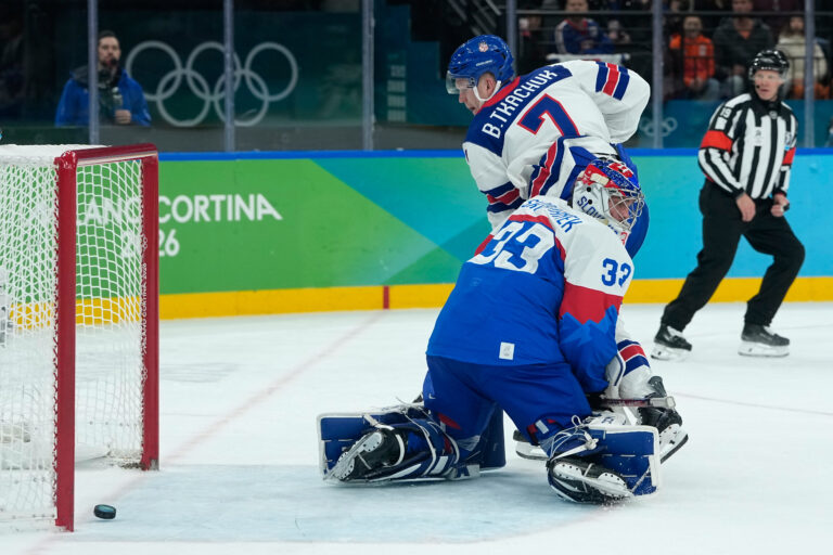 Hokej - semifinále: Slovensko - USA (fotografie)