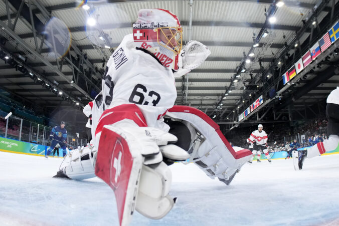 Hokej štvrťfinále Fínsko - Švajčiarsko na olympiáde