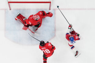 Hokej štvrťfinále Kanada - Česko na olympiáde