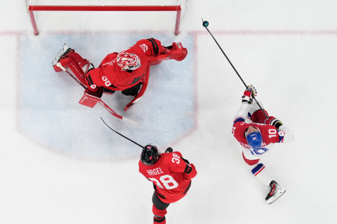 Hokej štvrťfinále Kanada - Česko na olympiáde
