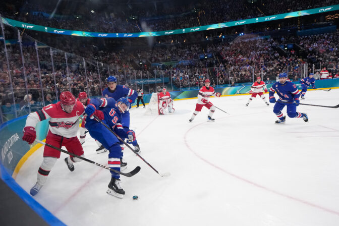 Hokej na olympiáde: USA - Dánsko